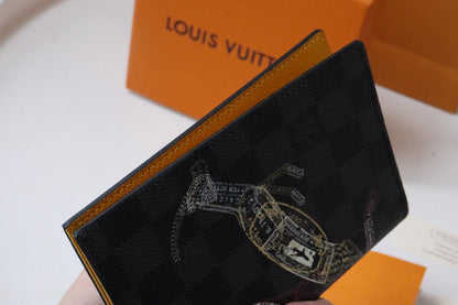 ETUI PASSEPORT 14 TOILE NOIRE