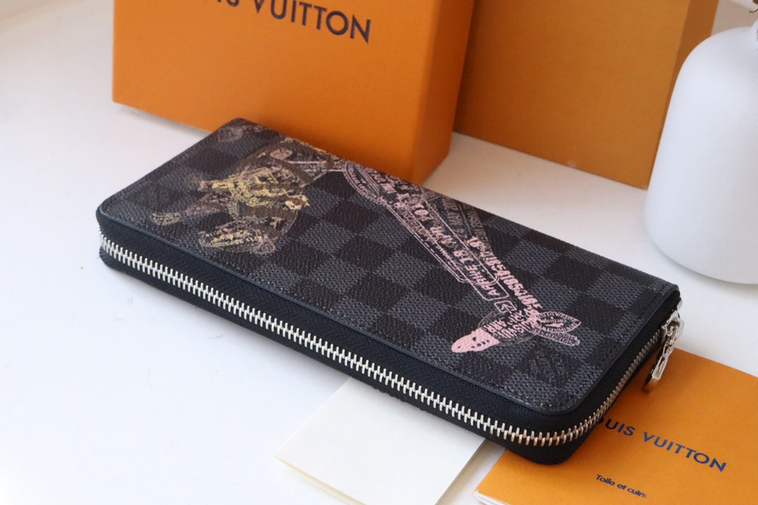 PORTEFEUILLE ZIPPY 20 EN TOILE NOIRE