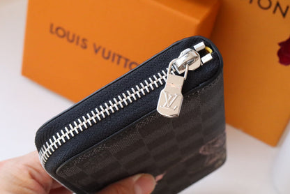 PORTEFEUILLE ZIPPY 20 EN TOILE NOIRE