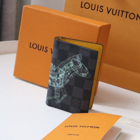 ÉTUI À CARTES 8 EN TOILE NOIRE