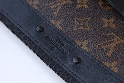 POCHETTE À EMPORTER 30 TOILE MONOGRAMME