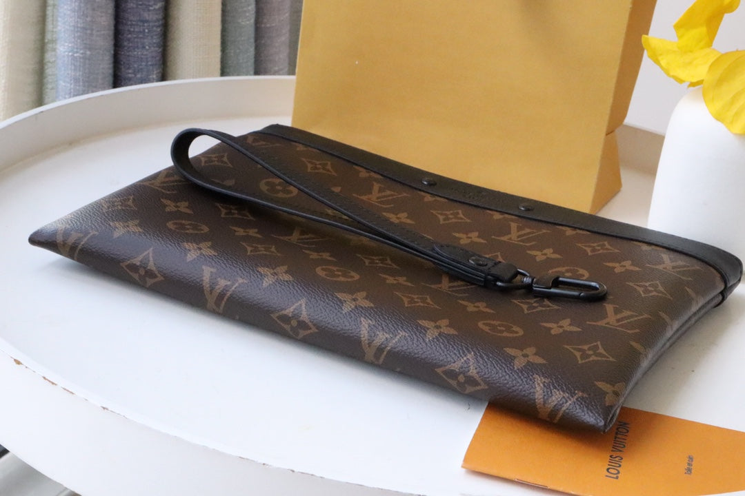 POCHETTE À EMPORTER 30 TOILE MONOGRAMME