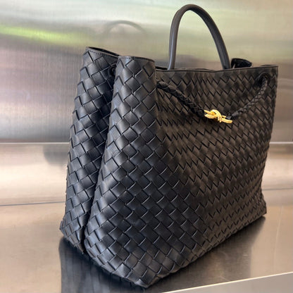 BV ラージ アンディアモ 45cm ブラック ラムスキン