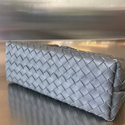 BV MEDIUM ANDIAMO 32CM CUIR D'AGNEAU GRIS FONCÉ 