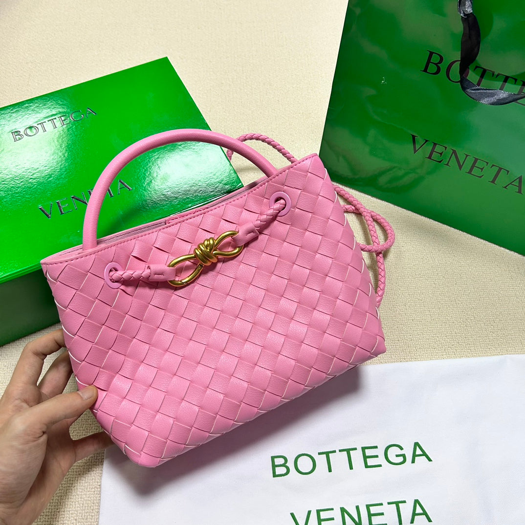 BV PETIT ANDIAMO 25CM PEAU D'AGNEAU ROSE 