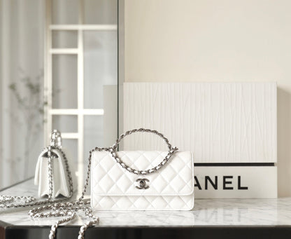 CC WOC 18.5 BLANC AGNEAU QUINCAILLERIE ARGENTÉE 
