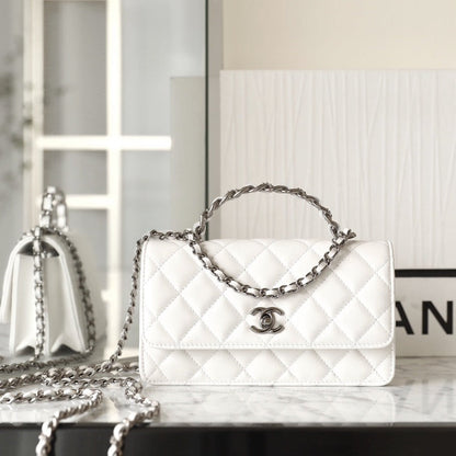 CC WOC 18.5 BLANC AGNEAU QUINCAILLERIE ARGENTÉE 