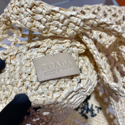SAC À MAIN PRA PETIT LOGO RAFIA 38CM 