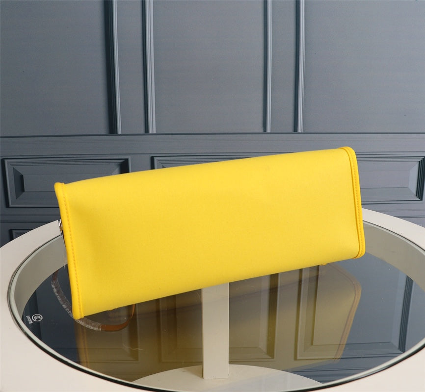 HM HERBAG ZIP 31 TOILE CITRON ET BRONZE