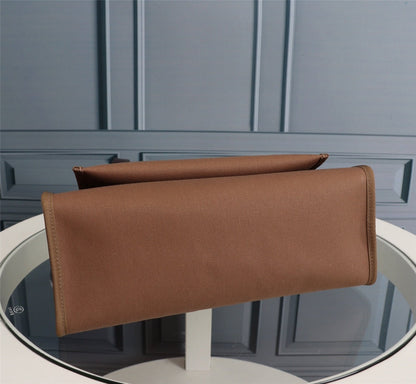 HM HERBAG ZIP 31 TOILE MARRON ET CHOCOLAT