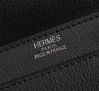 MINI SAC HM VERROU 17 EN CUIR DE VEAU NOIR