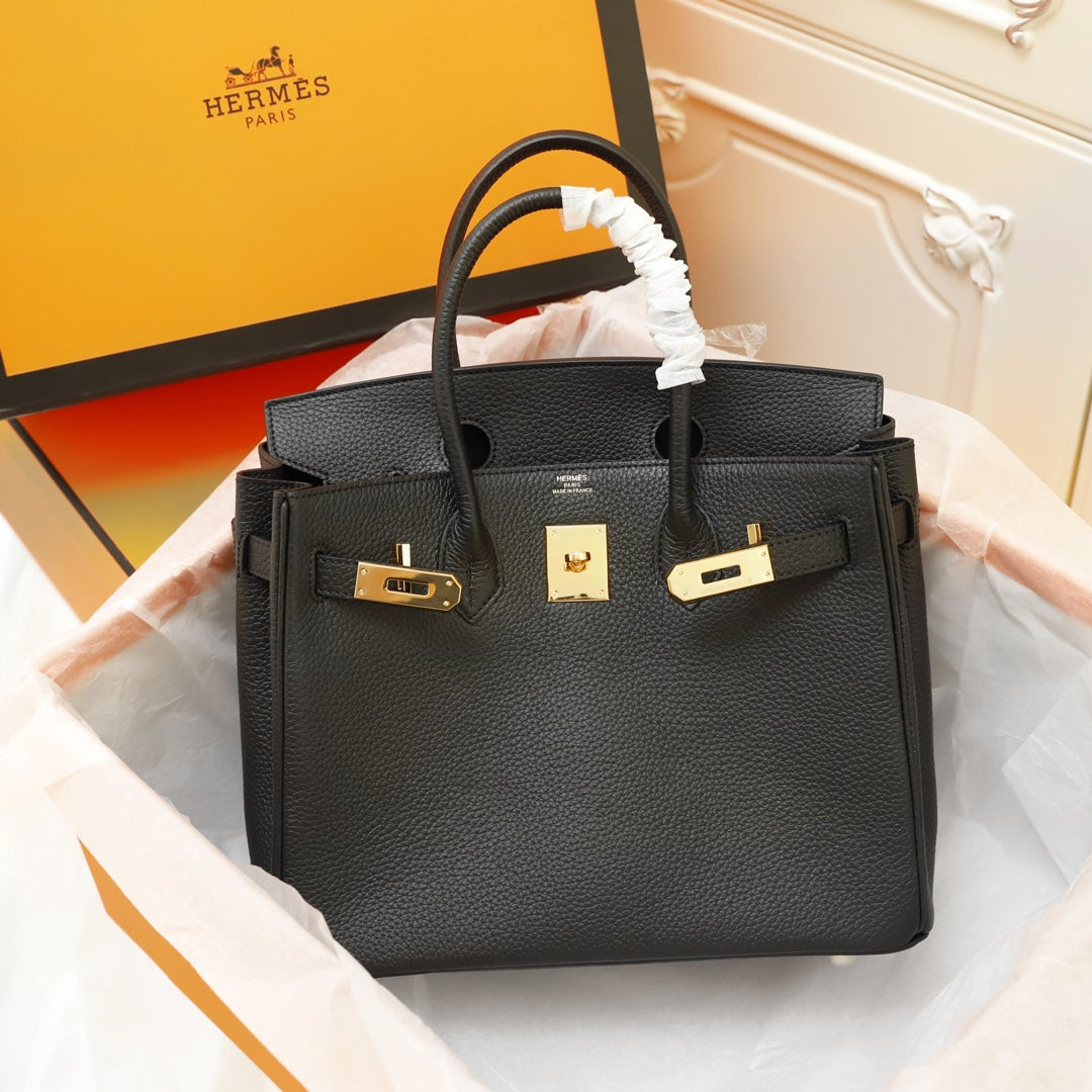 HM バーキン 35 ブラック トゴ ゴールド金具