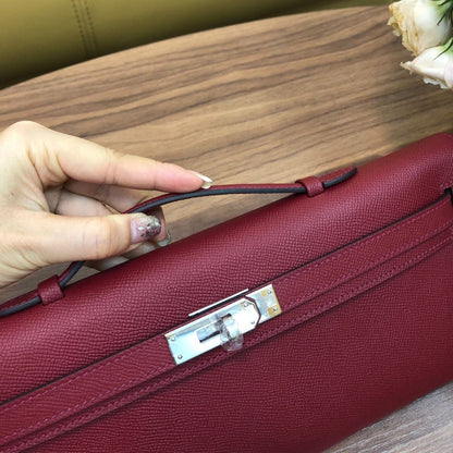 HM ケリーカット 31cm ブリック スウィフト レザー ショーツ
