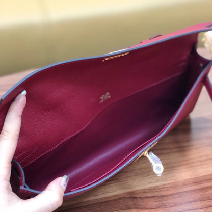 HM ケリーカット 31cm ブリック スウィフト レザー グレー