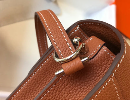 HM SAC ROULIS 18 CUIR TOGO CIDRE