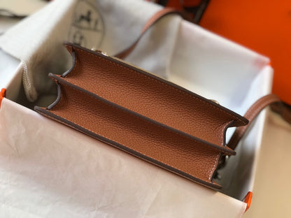 HM SAC ROULIS 18 CUIR TOGO CIDRE