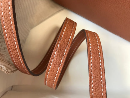 HM SAC ROULIS 18 CUIR TOGO CIDRE