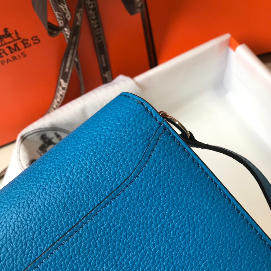 HM SAC ROULIS 18 COBALT CUIR TOGO