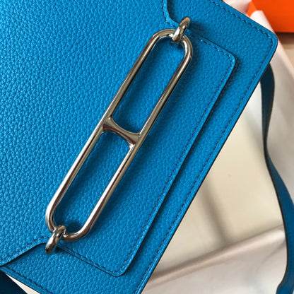 HM SAC ROULIS 18 COBALT CUIR TOGO