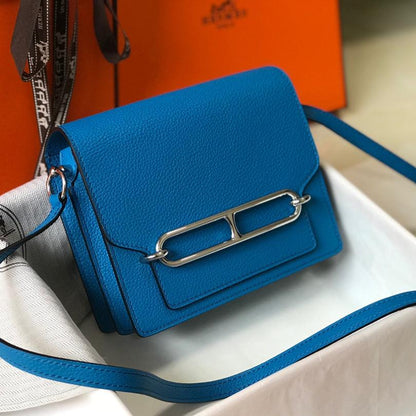 HM SAC ROULIS 18 COBALT CUIR TOGO