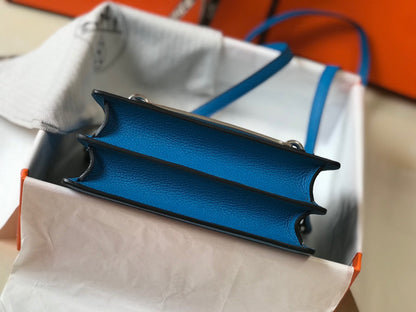 HM SAC ROULIS 18 COBALT CUIR TOGO
