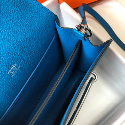 HM SAC ROULIS 18 COBALT CUIR TOGO