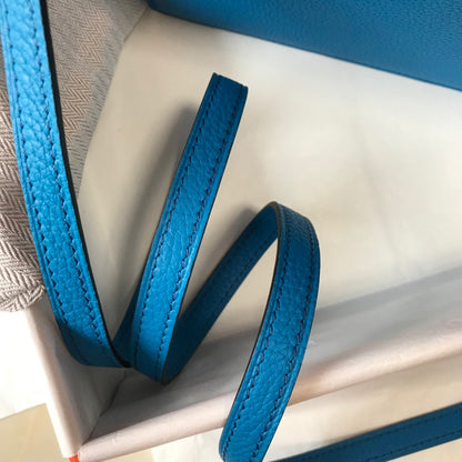 HM SAC ROULIS 18 COBALT CUIR TOGO