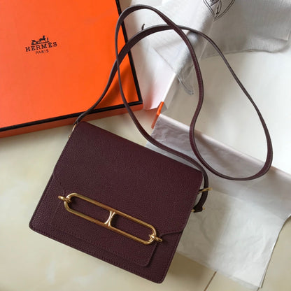 HM SAC ROULIS 19 CUIR TOGO VIN