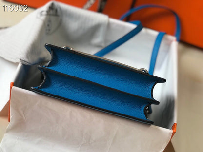 HM SAC ROULIS 19 COBALT CUIR TOGO