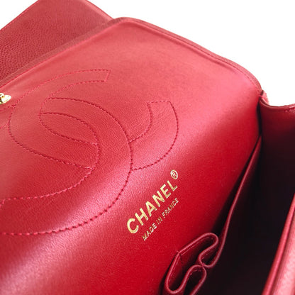 SAC À RABAT JUMBO 30CM ROUGE CAVIAR QUINCAILLERIE OR