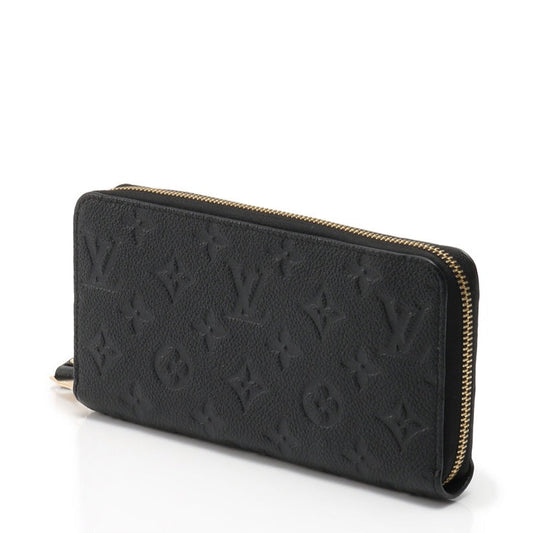 LV ジッピーウォレット 長財布 ブラック モノグラム アンプラント レザー