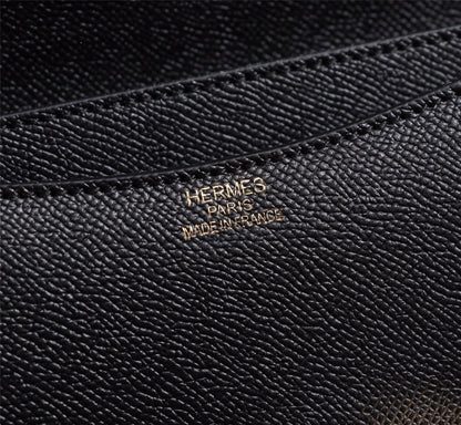 SACS HM CONSTANCE 19 NOIR EPSOM QUINCAILLERIE OR