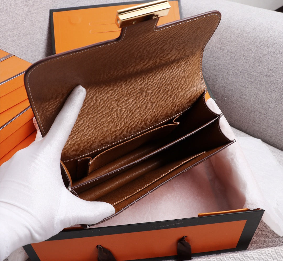 HM コンスタンスバッグ 19 ラセット エプソム ゴールド金具