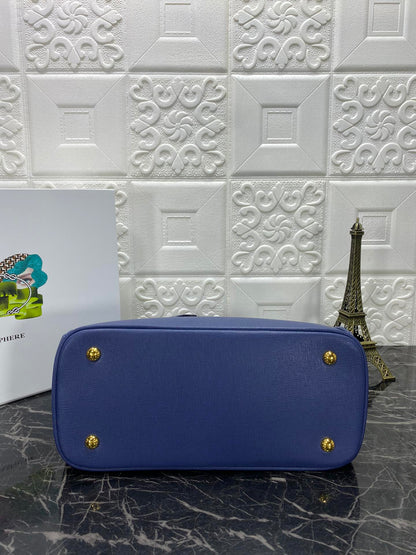 PRA GALLERIA 32 バッグ（ネイビーブルー サフィアーノ レザー）