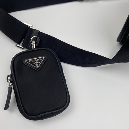 SAC MESSAGER 22 EN RE-NYLON NOIR