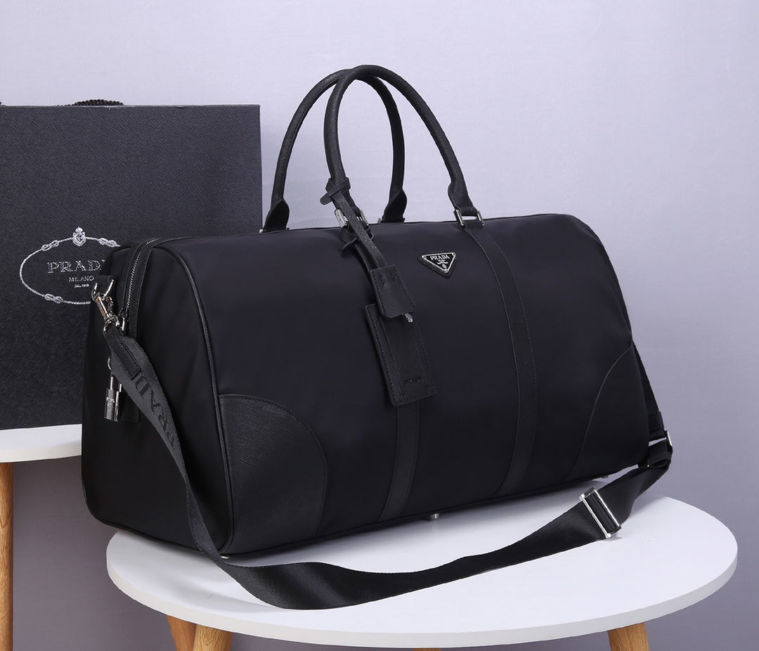 SAC DE VOYAGE PRA 55 EN TISSU IMPERMÉABLE NOIR