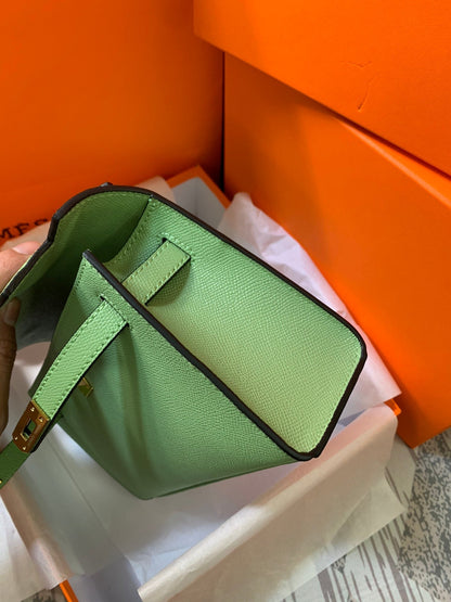HM KELLY MINI POCHETTE 22 EPSOM VERT
