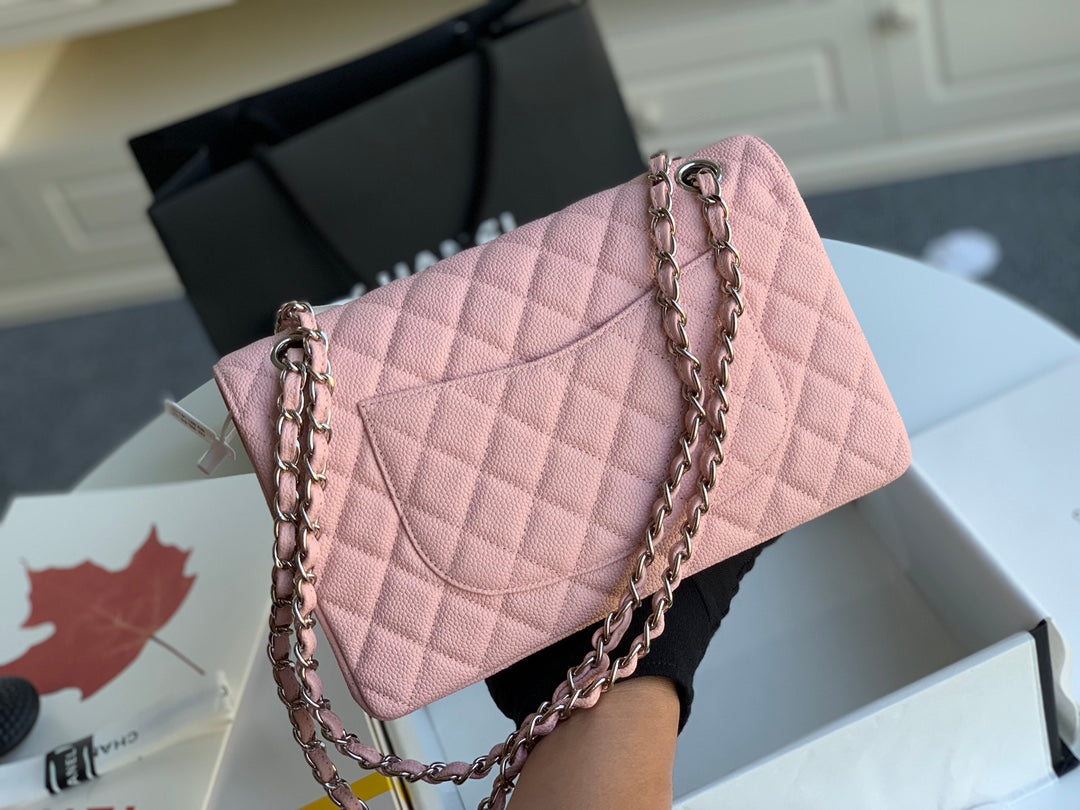 sac à rabat moyen 25 caviar rose shw