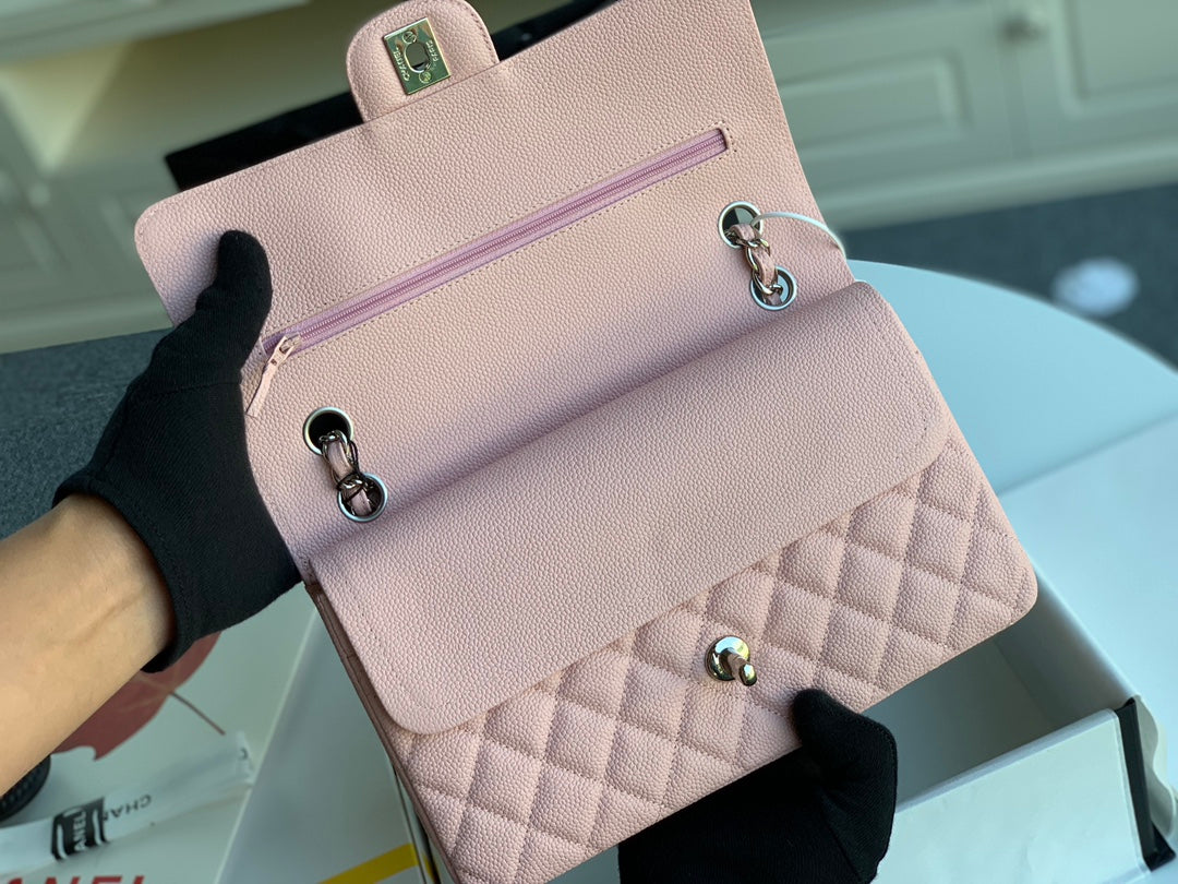 sac à rabat moyen 25 caviar rose shw