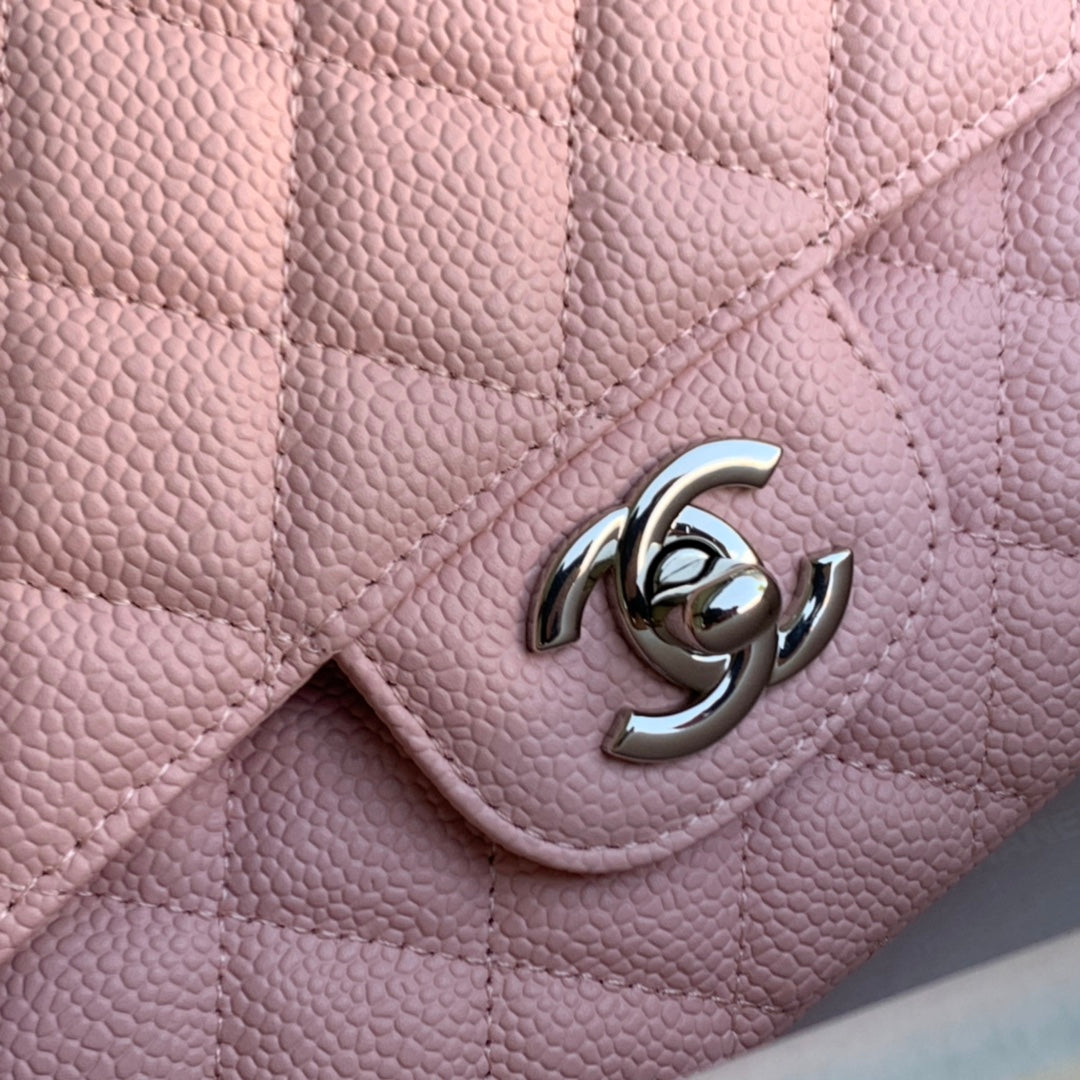 sac à rabat moyen 25 caviar rose shw