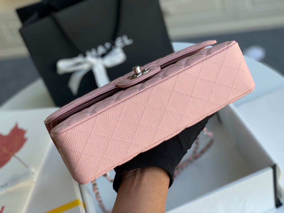 sac à rabat moyen 25 caviar rose shw