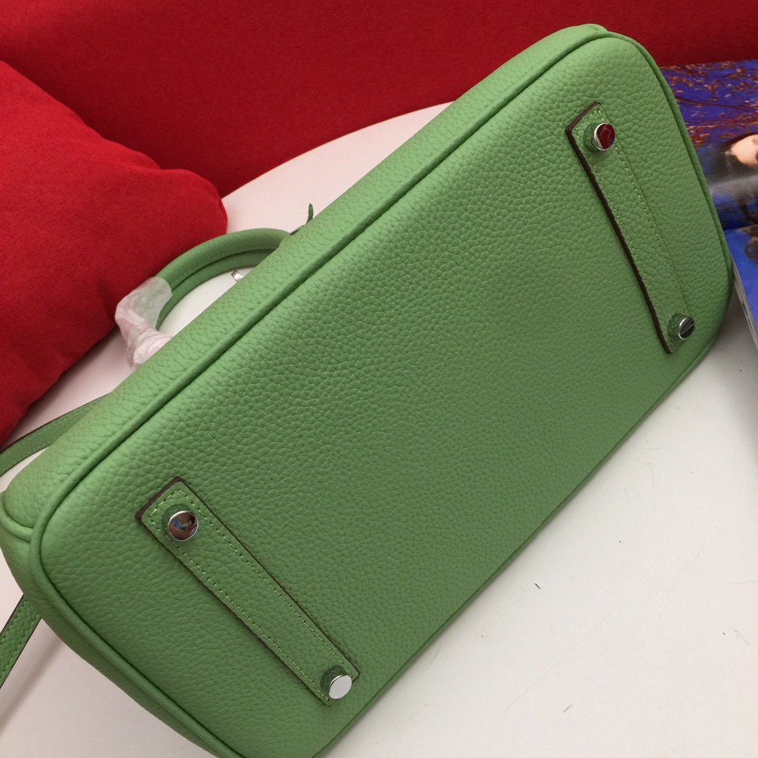 HM バーキン 30cm バッグ ファーンカーフスキン シルバー金具