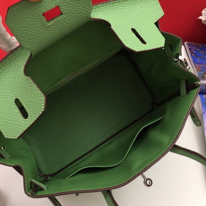 HM バーキン 30cm バッグ ファーンカーフスキン シルバー金具