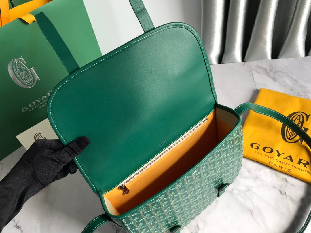 SAC BELVEDERE II 28 EN TOILE GOYARDINE VERTE