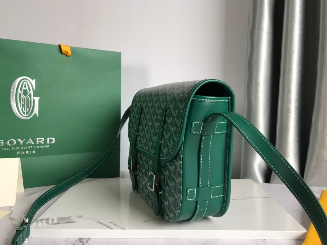SAC BELVEDERE II 28 EN TOILE GOYARDINE VERTE