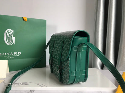 SAC BELVEDERE II 28 EN TOILE GOYARDINE VERTE