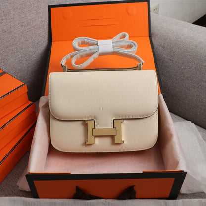 HM コンスタンスバッグ 19 クリームエプソム ゴールド金具