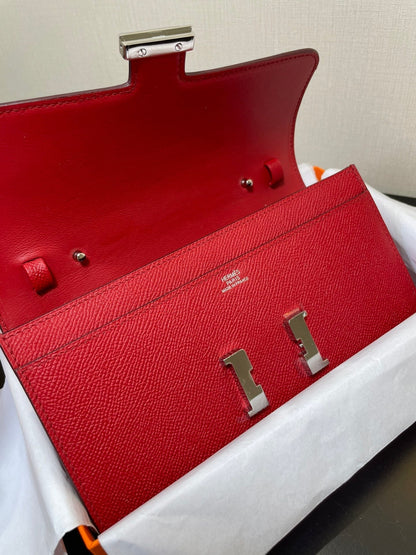 コンスタンス トゥ ゴー 20.5 レッドエプソム シルバーハードウェア