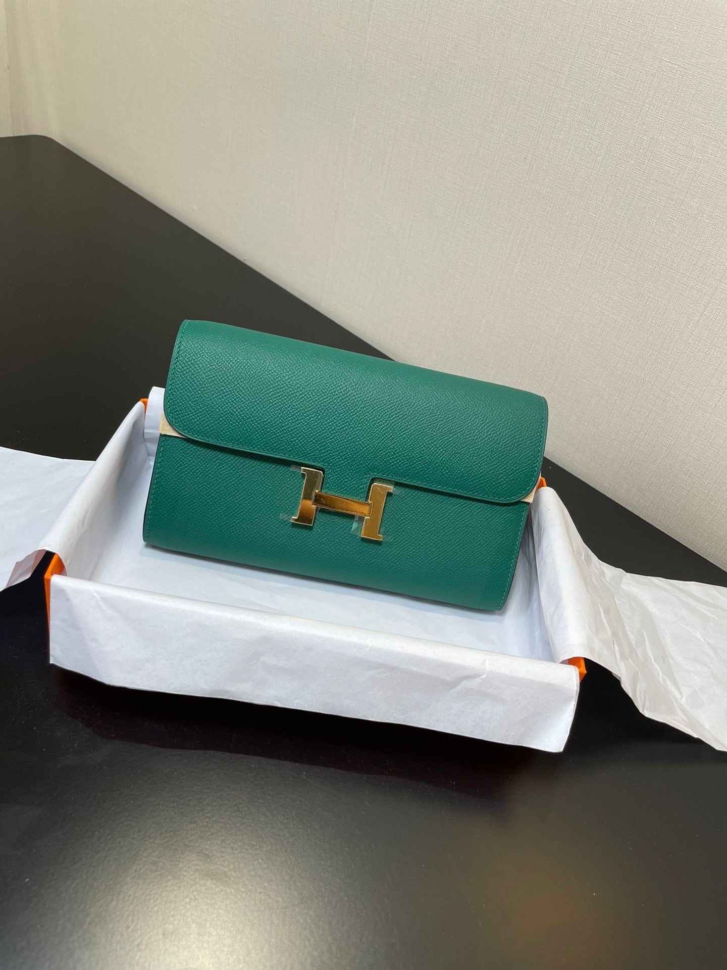 CONSTANCE TO GO 20,5 BLEU VERT EPSOM OR HARDWARE