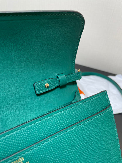 CONSTANCE TO GO 20,5 BLEU VERT EPSOM OR HARDWARE